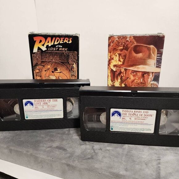 Indiana Jones VHS - Temple of Doom 1984 & Raiders of the lost Ark 1981 - Picture 5 of 5